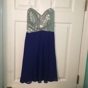 strapless semi-formal dillard’s dress